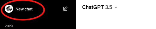 ChatGPT New Chat Screen